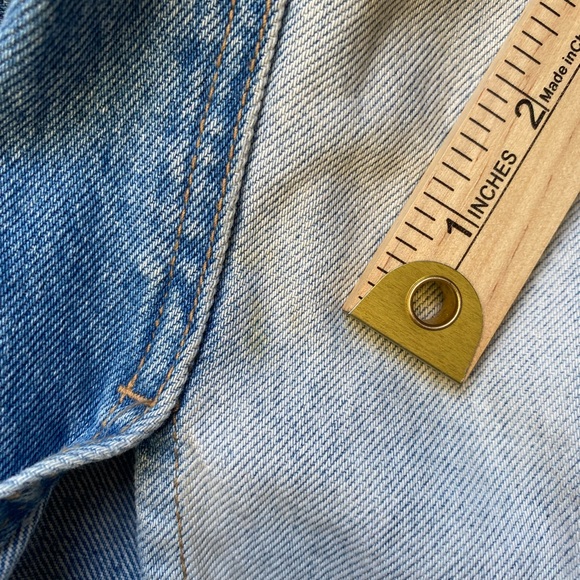 BLANKNYC Bonnaroo Blue Denim Two Tone Fringe Western Jean Jacket Size S - Picture 16 of 16